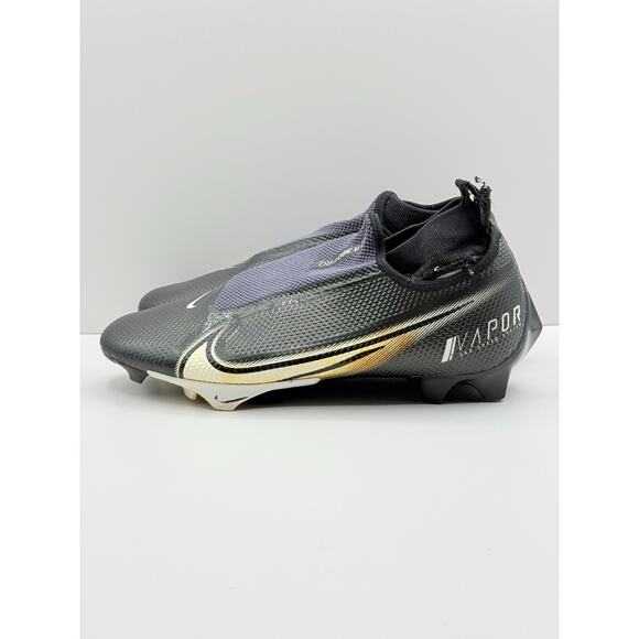 Size 10 Nike Mens Vapor Edge 360 Pro Football Cleats Black Gold A08277-001 - Picture 3 of 9